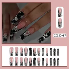 French Fake Nail Tip Finished Product - Cz322 B7 - View 1
