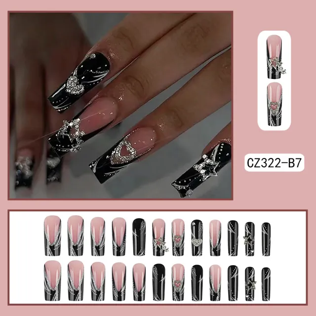 French Fake Nail Tip Finished Product Cz322 B7 - Shop at LoveMi