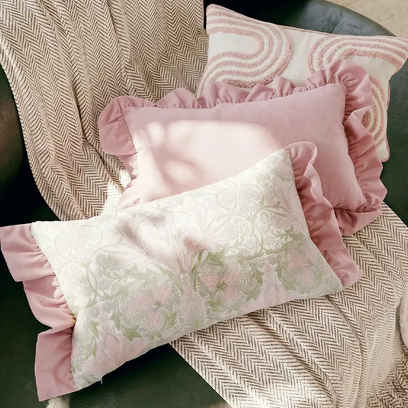 French-style Creamy-soft Throw Pillow Cover