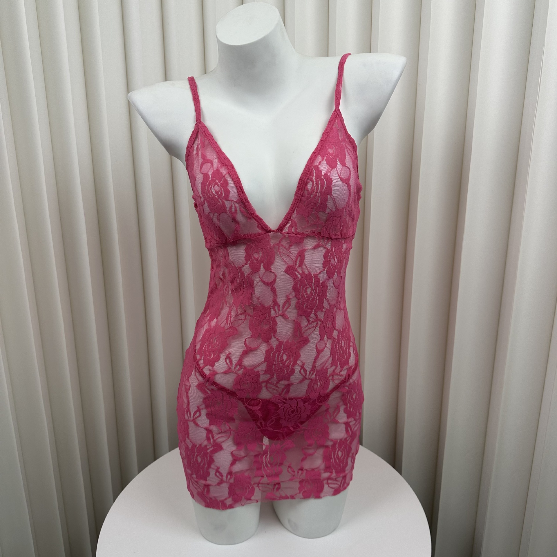 Sexy Hot Girl Lace Slim Strap Sheath Dress Women