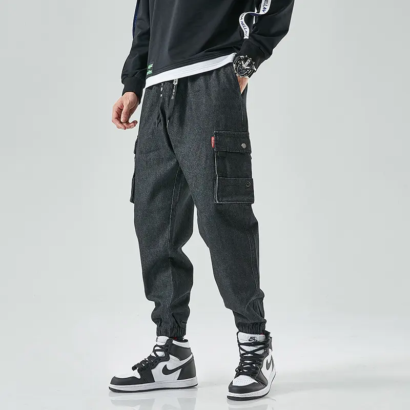 Men's Denim Trendy Trousers Fashion