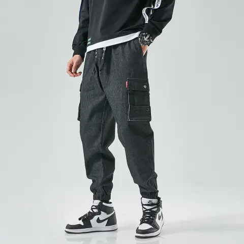 Men's Denim Trendy Trousers Fashion