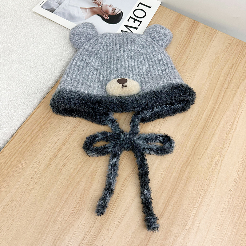 Title 2, Cute Fashion Bear Plush Bonnet Children