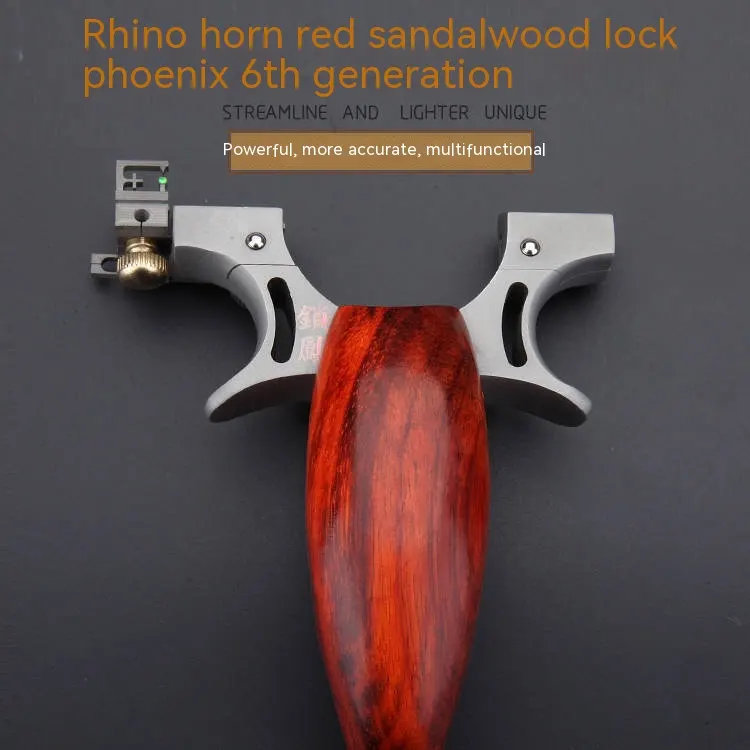 Stainless Steel Wooden Patch Flat Leather Lock Phoenix Six