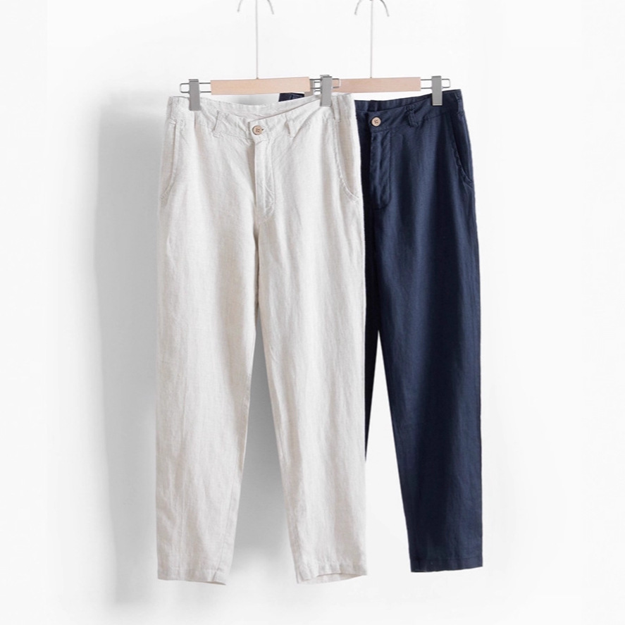 Linen Breathable Straight-leg Casual Pants