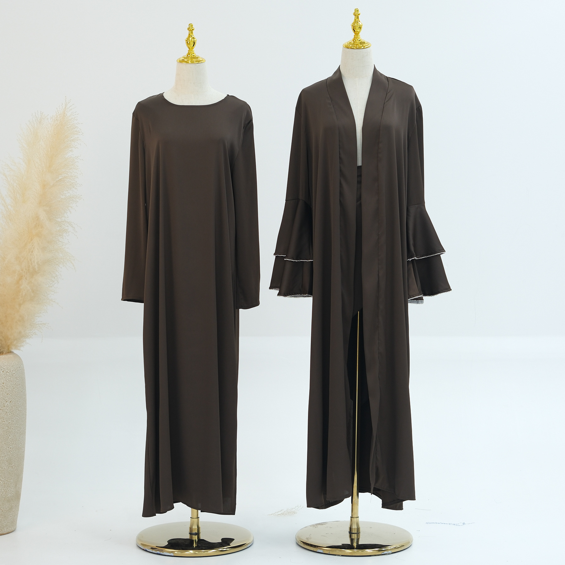 E-commerce Fashion Trim Dubai Turkish Elegant Robe