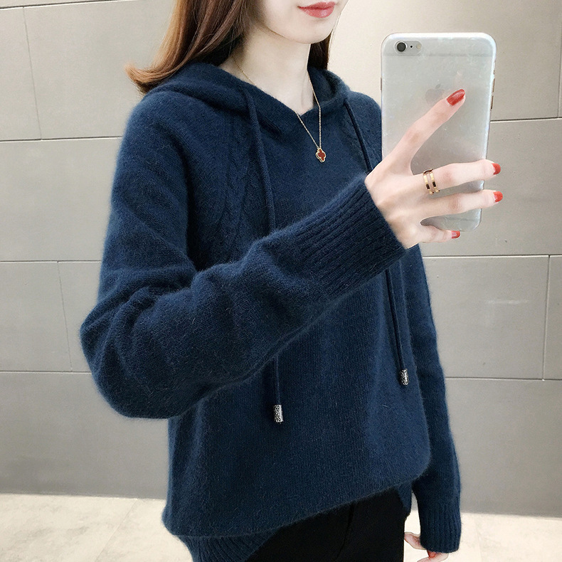 Damen-Hoodie-Sweater mit 3D-Details – Bild 11