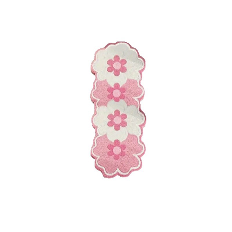 Irregular Floral Area Rug
