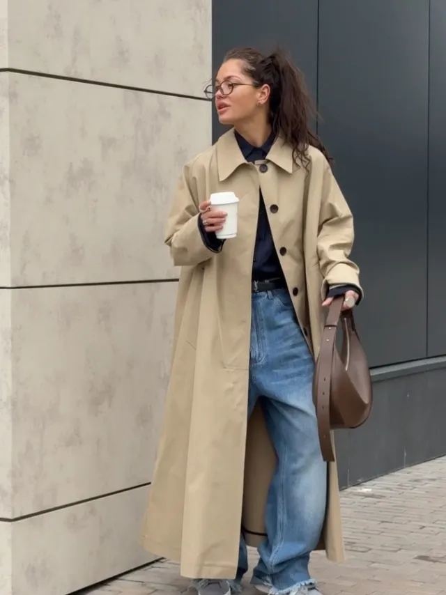 Women's Mid length Over the knee Single breasted Khaki - Shop at LoveMi