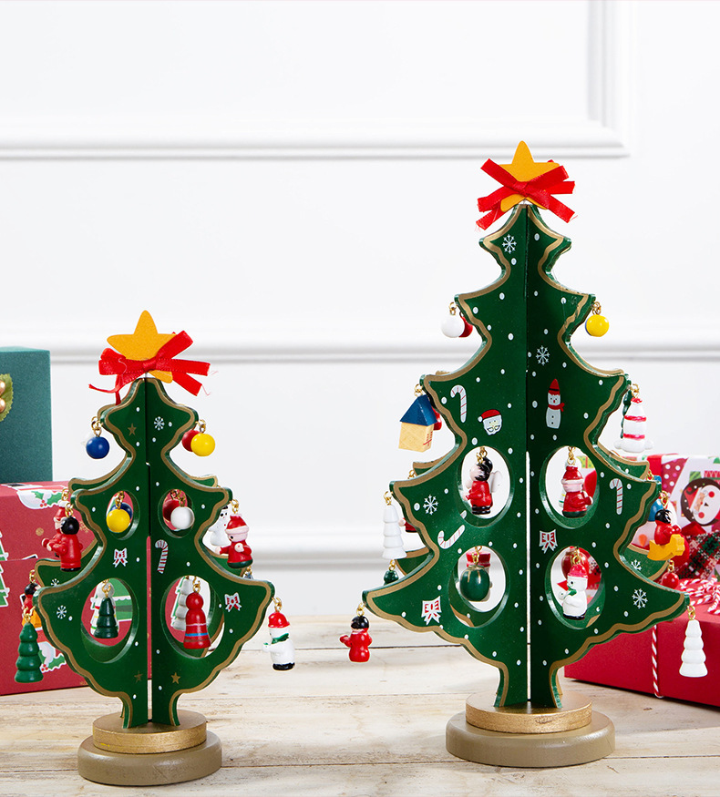 Title 1, Christmas Decorations Small Mini Tree Diy Three...