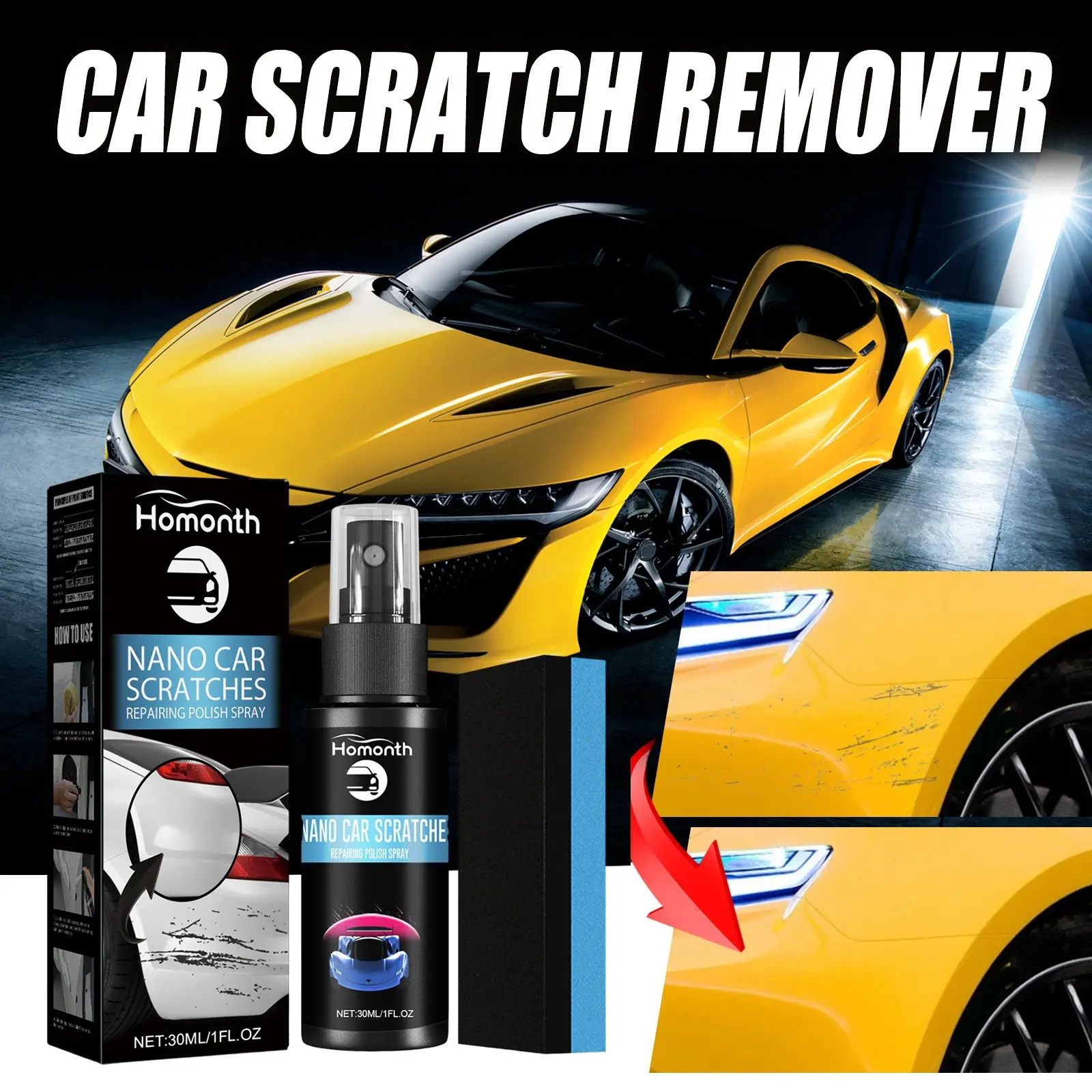 Scratch-care Spray For Car Scratch Restoration