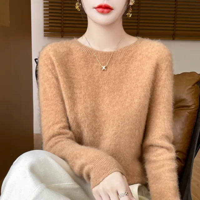 Women's Bottoming Sweater Loose Inner Wear Sweater Golden Camel - Shop at LoveMi