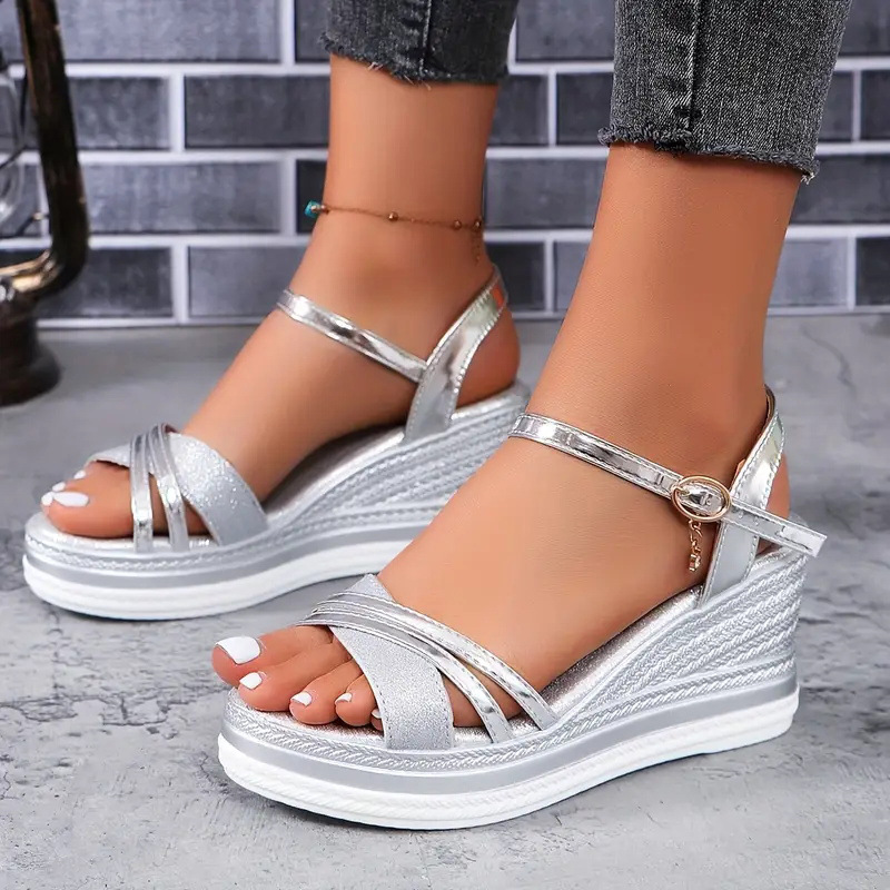 Strappy Peep-Toe Sandals, picture 6 of 7