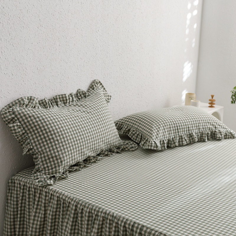 Cotton Pillowcase with Lace Trim, picture 10 of 10