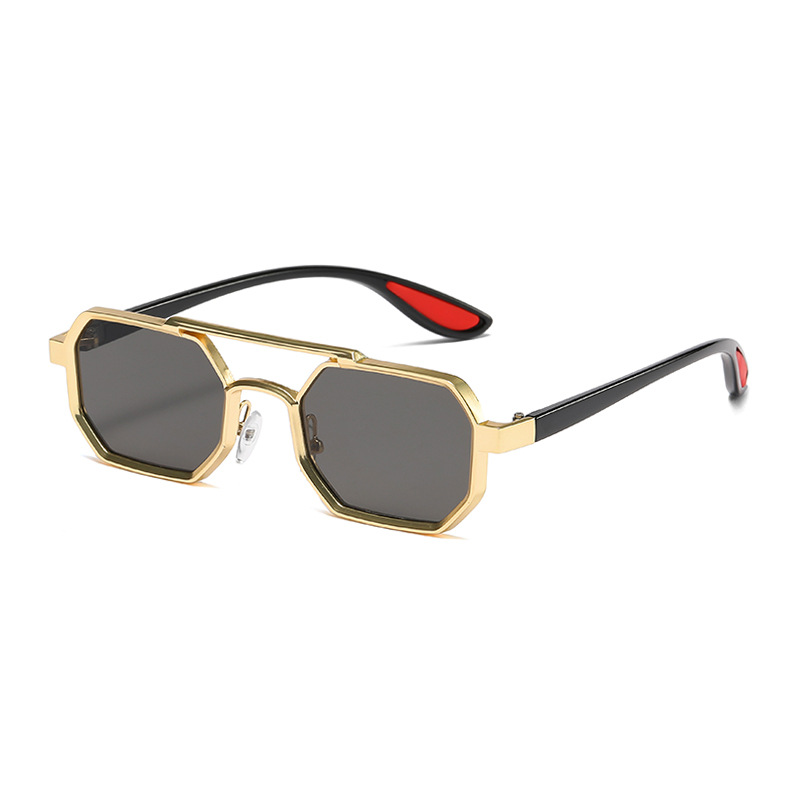 Gold Frame Black And Gray Lens