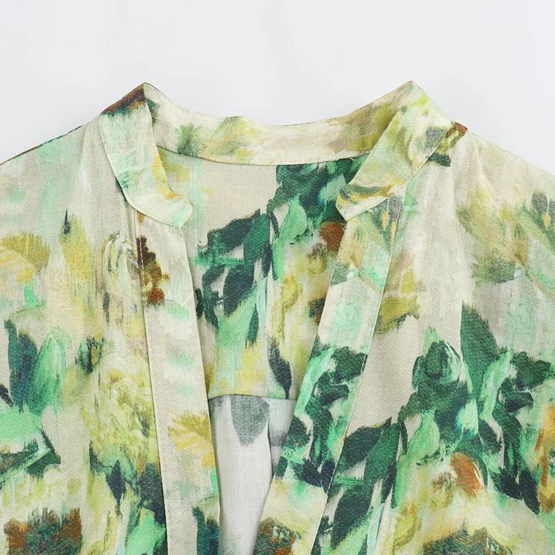 Fashion Printing Belt Decoration Dress Female