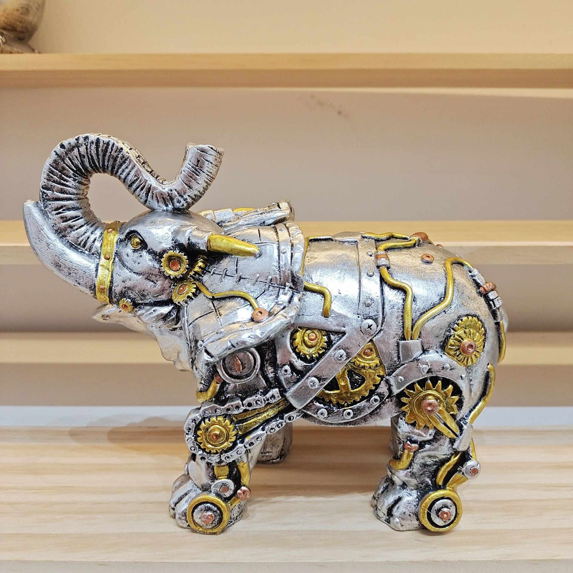 Title 4, Mechanical Punk Dog Resin Crafts Desktop Window...