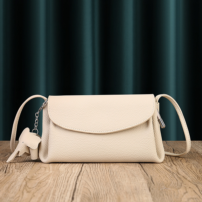 Soft Cowhide Pleated Underarm Crossbody Bag For Women 7
