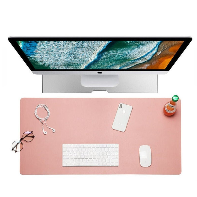 Nordic Style Waterproof Leather Desk Mat Office Note Computer Desk Mat Large Desktop Mouse Pad