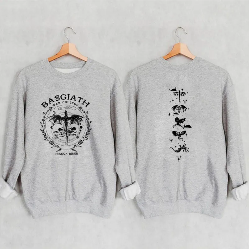 Gold Dragon Fourth Wing Sweatshirt Basgiath - Gold