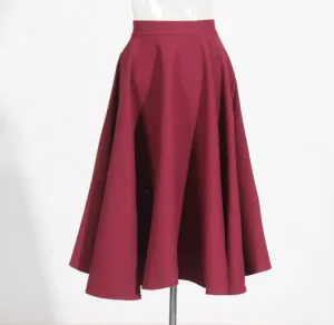 French Elegant Style Two piece Set Wine Red Skirt - Shop at LoveMi