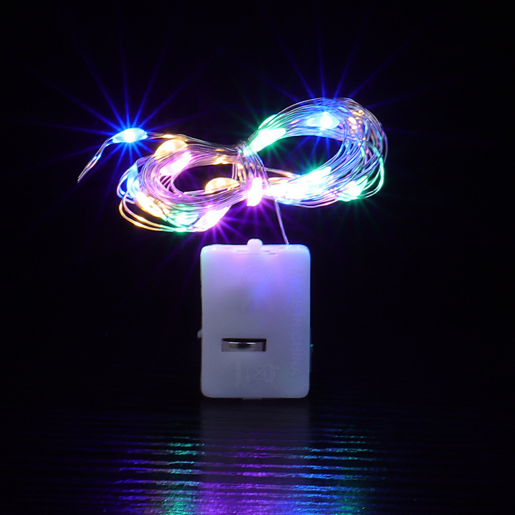 LED Small Square Box Battery-powered Colorful Ambient String Lights