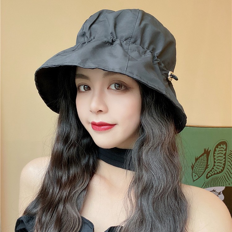 Slimming Drawstring Elastic Sun Hat For Sun Protection