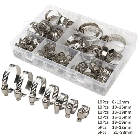 Stainless Steel Clamp Joint 8-38mm Set