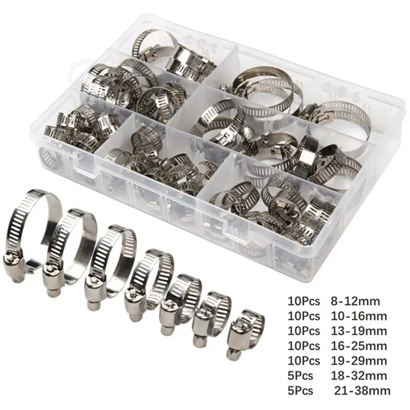Stainless Steel Clamp Joint 8-38mm Set