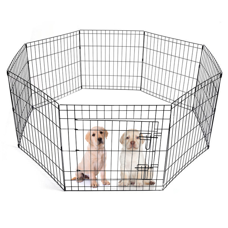 Foldable Pet Fence Partition Gate Dog Cage Enclosure