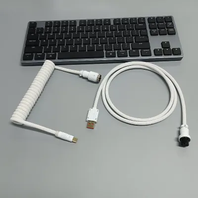 8K Magnetic Shaft Machinery Keyboard Cable Keyboard Cable Aviation Incense Inserted Spring Wire