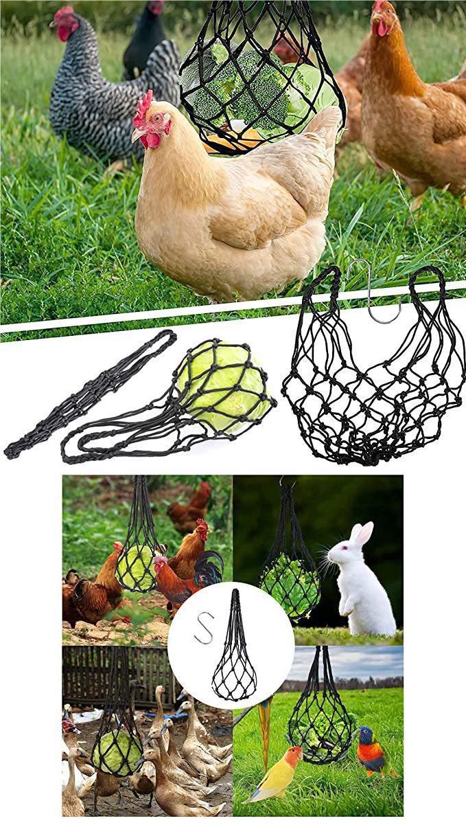 Title 6, Hanging Fruit And Vegetable Parrot Feeding Net Bag