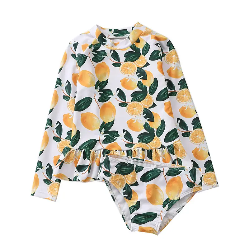 Children's Swimsuit Female Sun Protection Girls' Two-piece