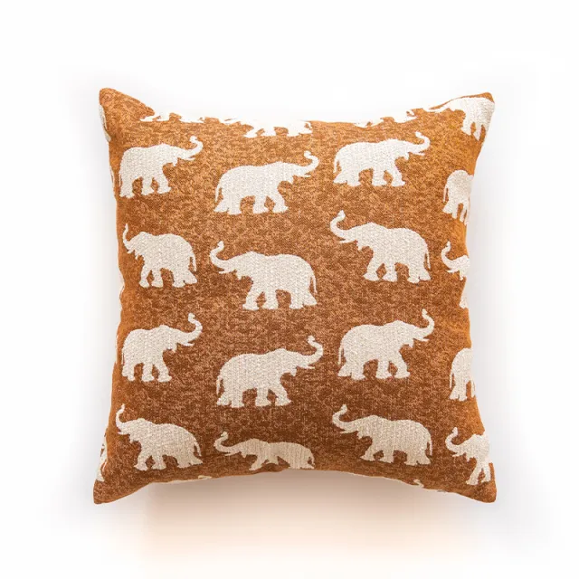 Ethnic Style Yarn dyed Elephant Throw Pillow Cushion Frynne Elephant - Shop at LoveMi