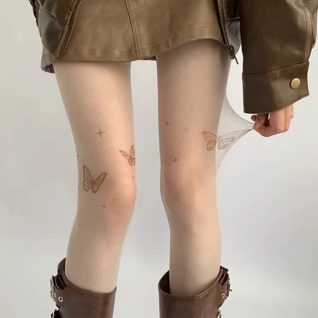 Girly And Fashion Personality Butterfly Stockings Skin Silk Butterfly - Shop at LoveMi