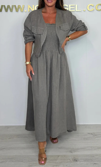 Women's Short Cardigan Suspender Skirt 2-piece Set