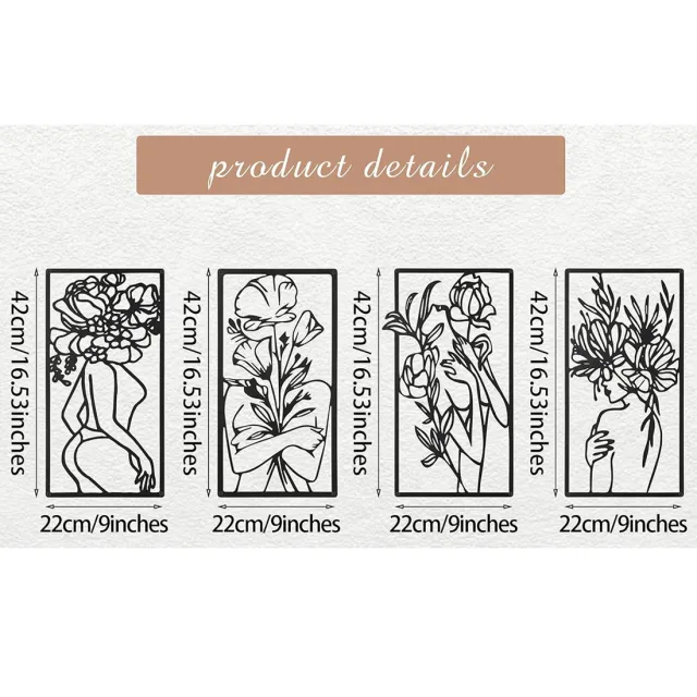 Human Body Partial Wall Decorative Painting Iron Crafts Ty535604 - Shop at LoveMi
