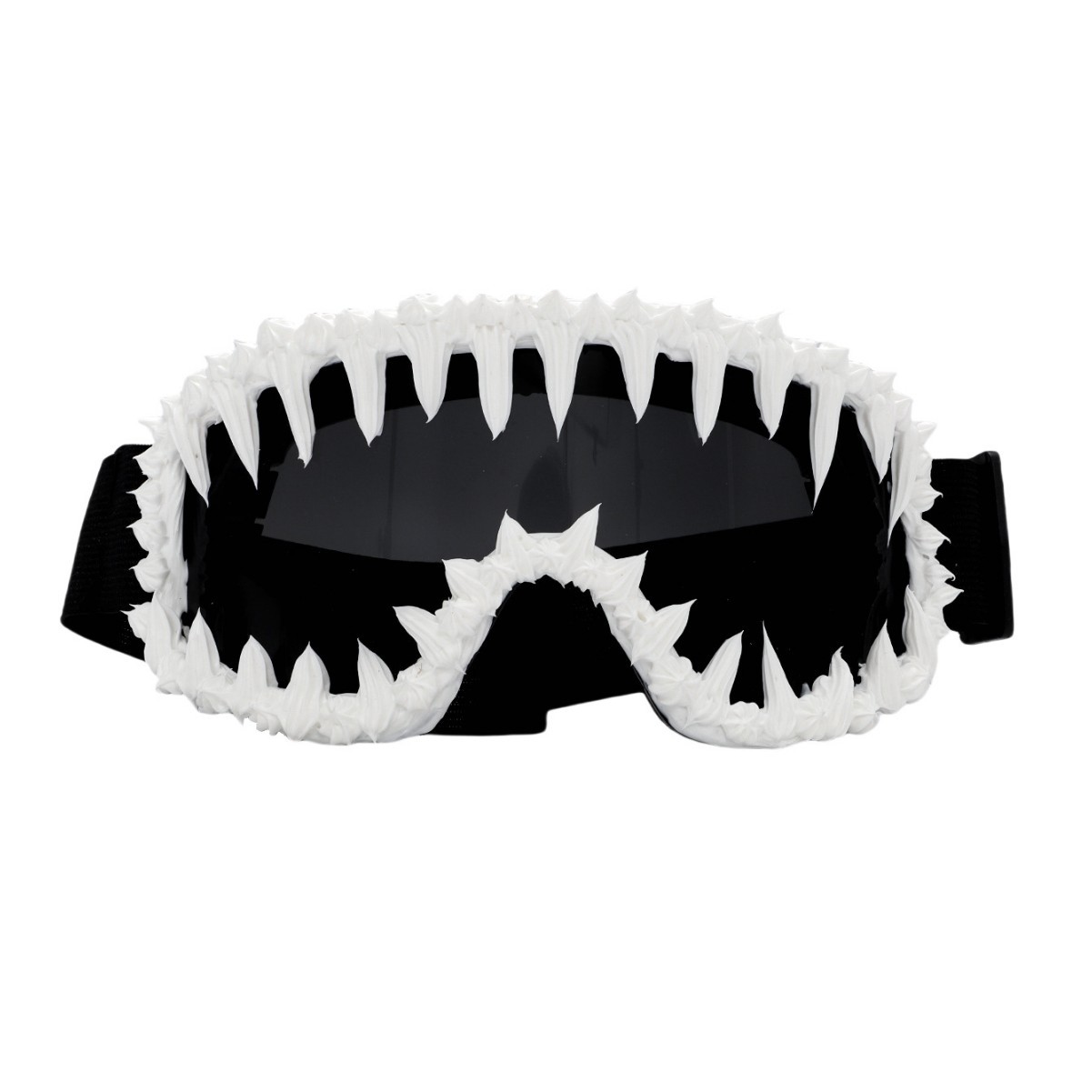 Dripping-Resin Glittery Reflective Sunglasses In Hip-HopRock Style