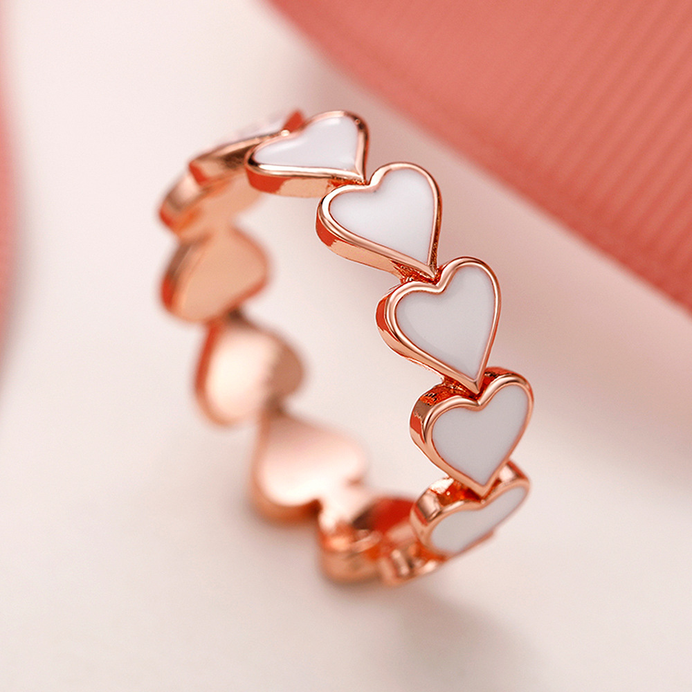Simple Heart-to-heart Epoxy Earrings For Women