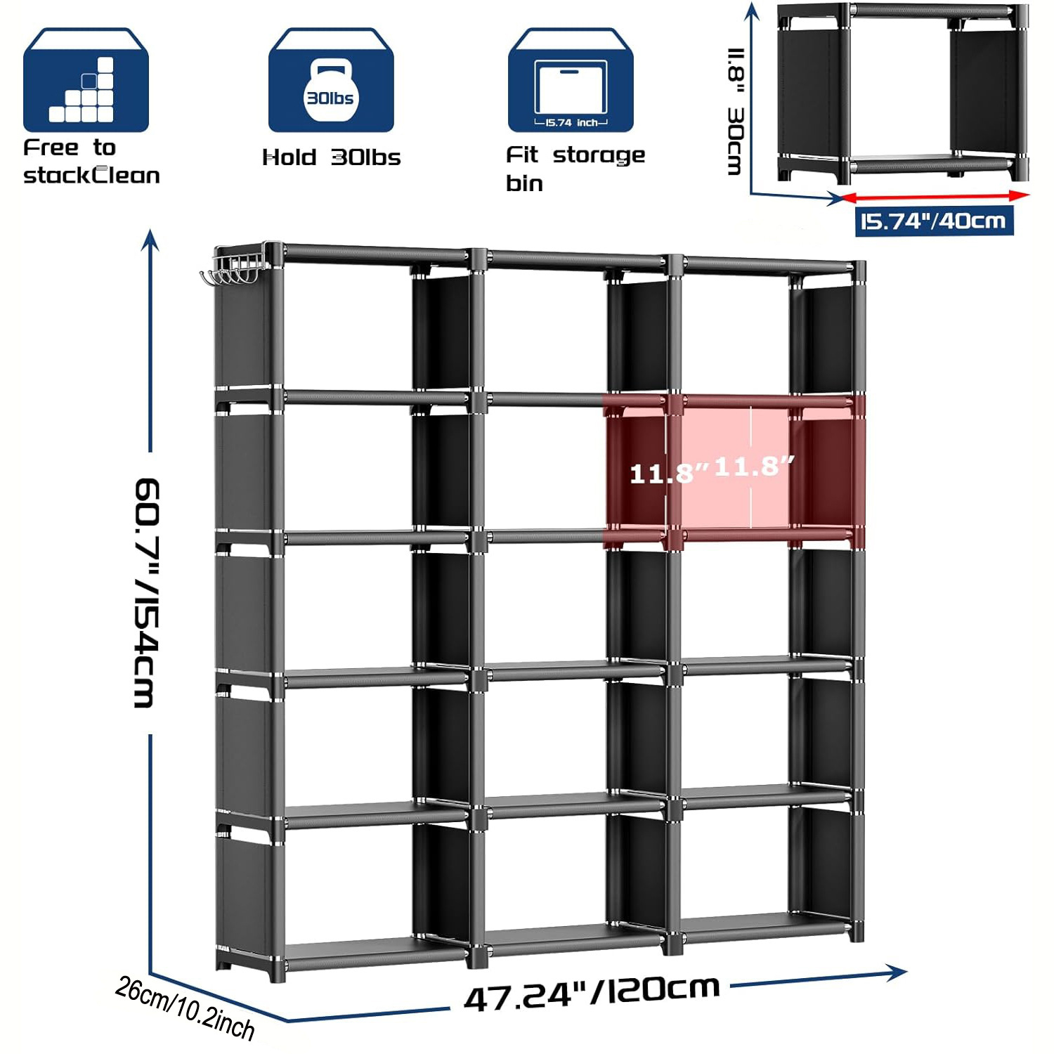 Title 10, Bookshelf Storage Rack Floor Table Bookcase She...