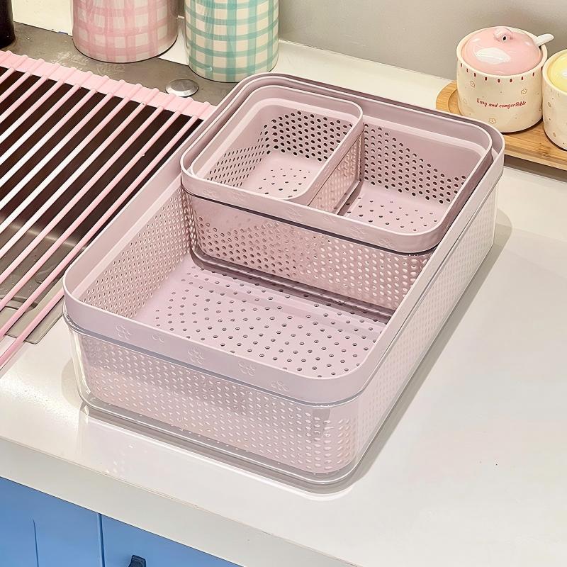 Simple Two-tier Kitchen Draining Basket