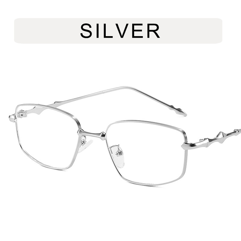 Silver Frame Transparent Lens