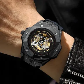 Double-sided Hollow Mechanical Watch Front View