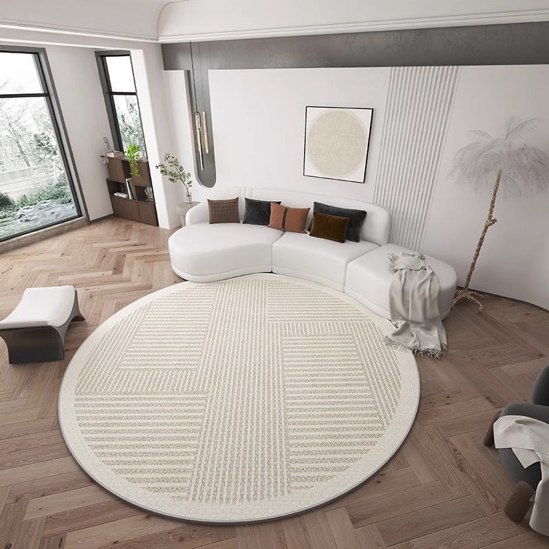 Round Living Room Rug Light-luxury Sofa And Coffee Table Mat