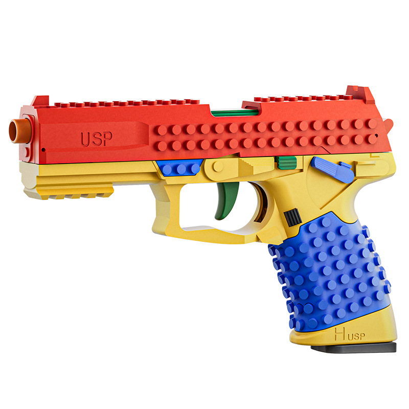 Building Block Assembled USP Soft Bullet Toy Gun 5