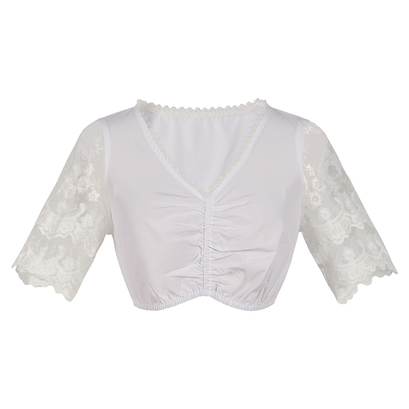 Maid Costume Beer Suit Short Sleeve Tied Dress