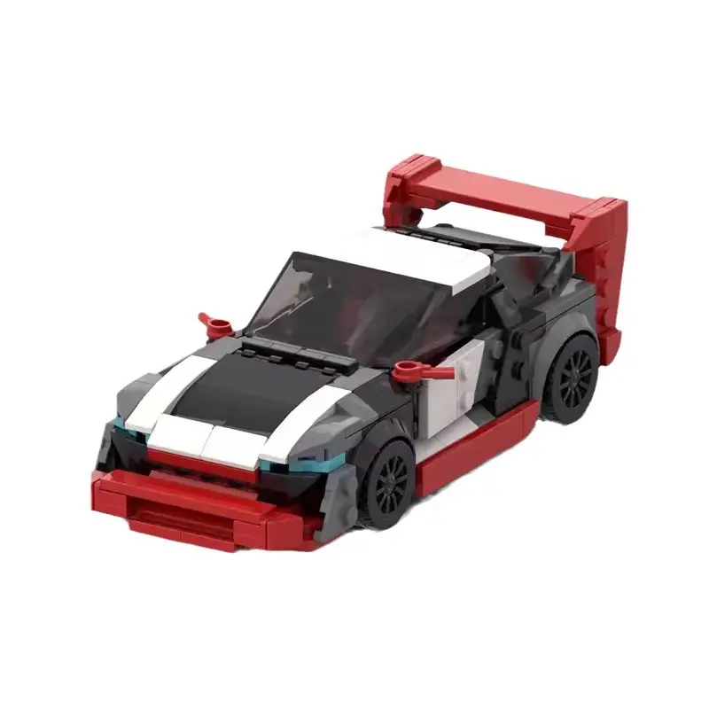 MOC-134065 Assembled Building Blocks Racing Model Speed Series Boys 8-grid Car Toys