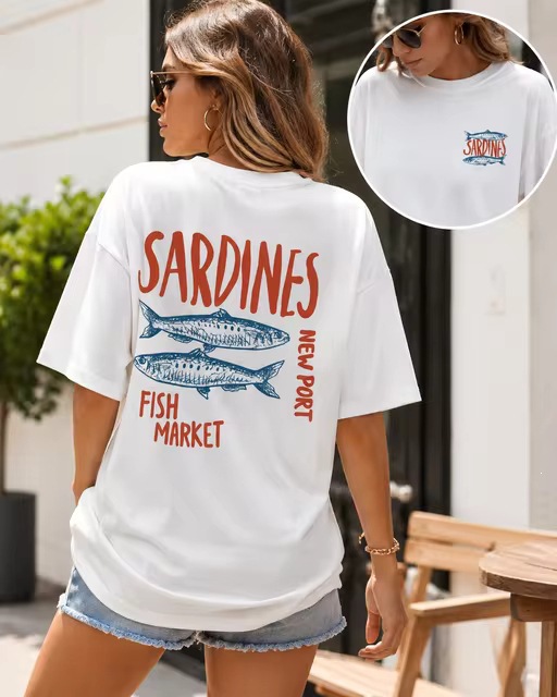 New Sardine Market T-shirt For Men And Women