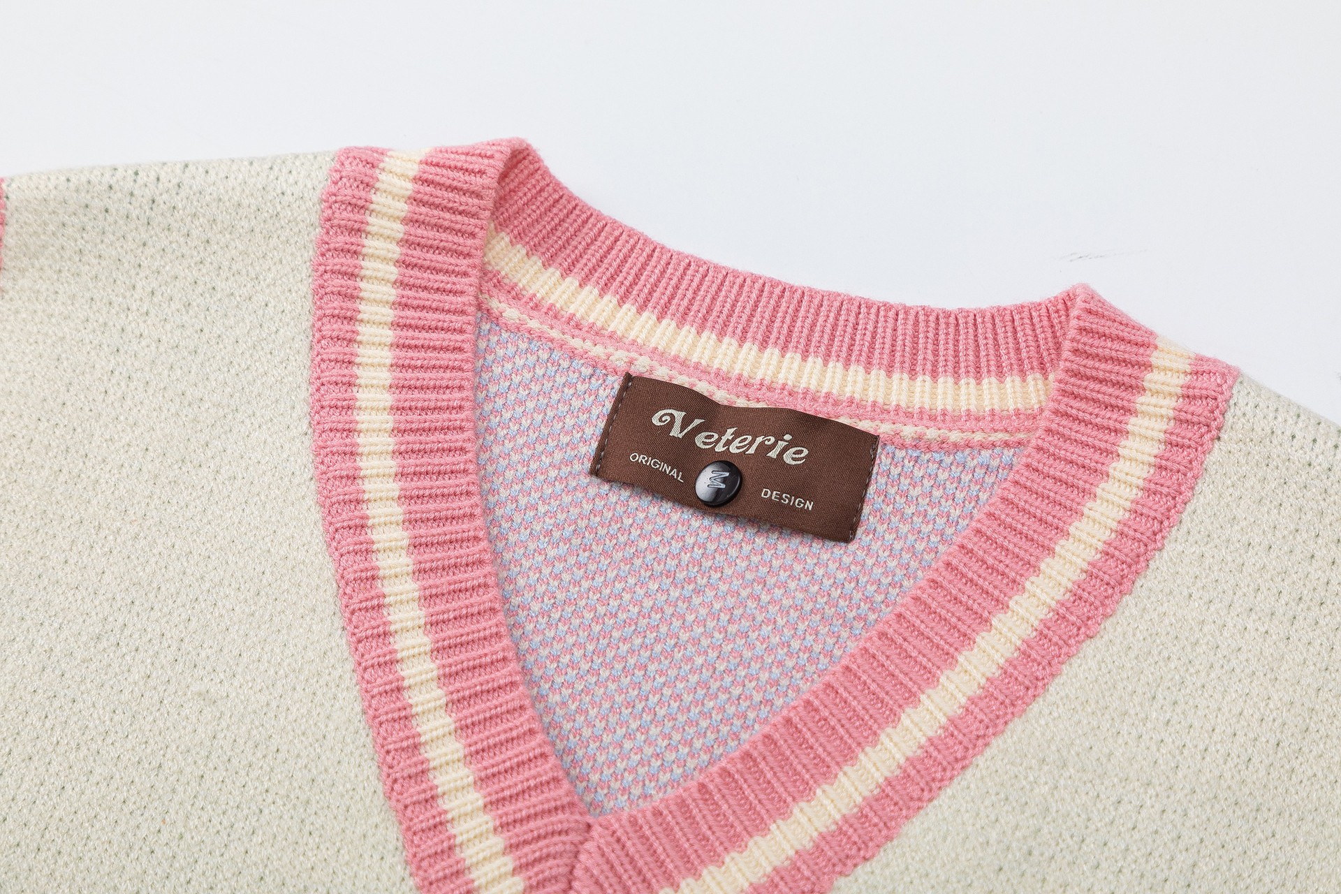 Women's Retro Color Matching Sweater Vest