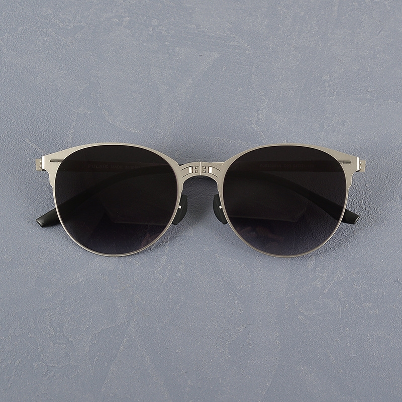 Lightweight Folding Men's Stainless Steel Fashion Vintage Sunglasses